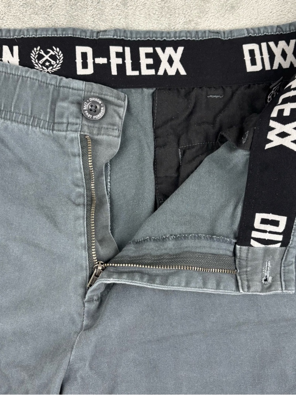 Dixxon Flannel Co Shorts Mens‎ Green D-Flexx Elastic Waistband Casual - Picture 7 of 14